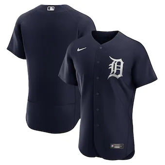 mens nike navy detroit tigers alternate logo authentic team